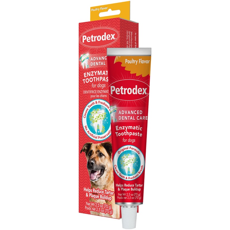 Sergeant’s Petrodex Enzymatic Toothpaste for Dogs – Poultry Flavor, 2.5-Ounce, Pack of 1