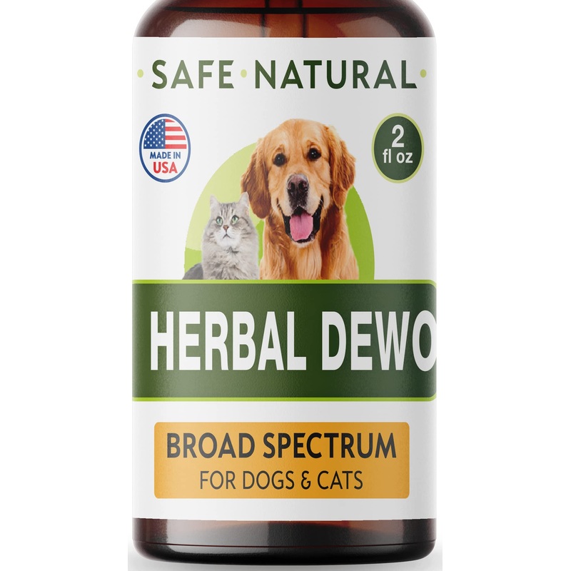 TwoFurFinds Liquid Herbal Cleanse for Cats and Dogs – Homeopathic Parasite Control for Pets of All Breeds and Sizes – Puppy and Kitten – USA-Sourced Ingredients – Preventative or Reactive – 2oz 2.0 Fl OZ