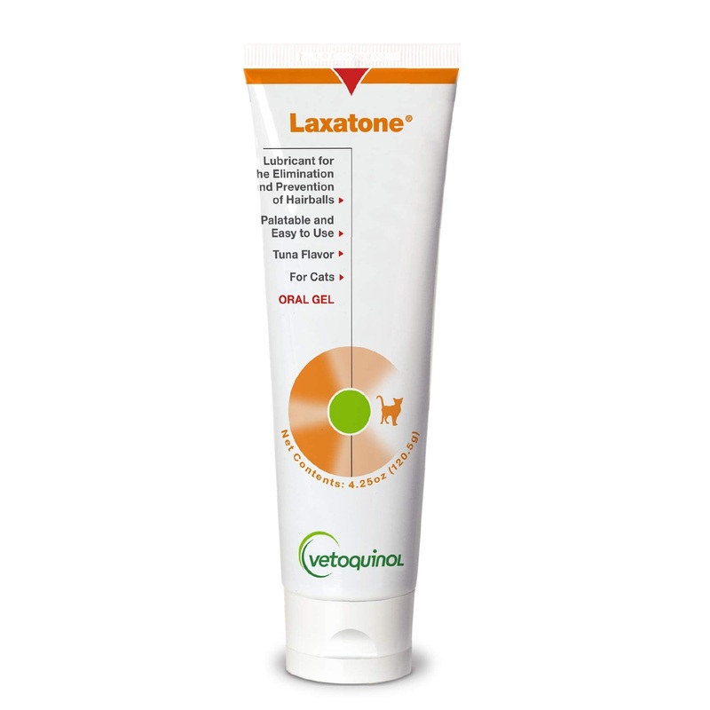 Vetoquinol Laxatone: Oral Hairball Lubricant Gel for Cats  Tuna-Flavored, 4.25 oz