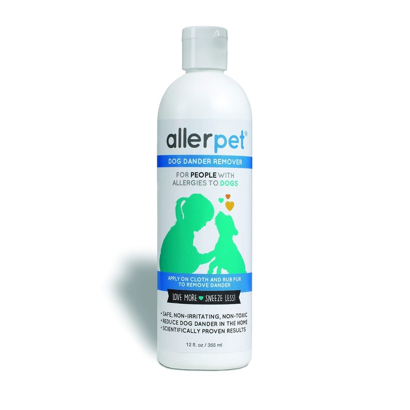 Allerpet Dog – Best Allergy Relief & Pet Dander Remover for Allergens – Ditch Your Allergy Shampoo – 100% Non-Toxic & Safe for Pets, Good for Fur & Skin (12 oz)