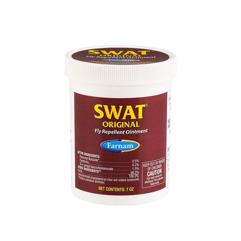 Farnam SWAT Fly Repellent Ointment | for Horses and Dogs | 7 oz | Pink