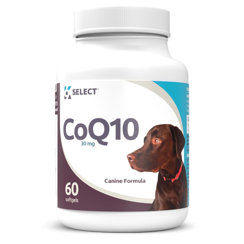K9 Select CoQ10 Supplement for Dogs, 30mg – 60 Soft Gels per Bottle – Pet Supplement, Nutritional Softgels for Canine Heart Health, Cardiovascular & Gum Health, Energy