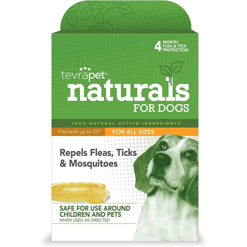 Natural Care Repellent Flea & Tick Collar for Dogs & Puppies, 4 Month Protection, White