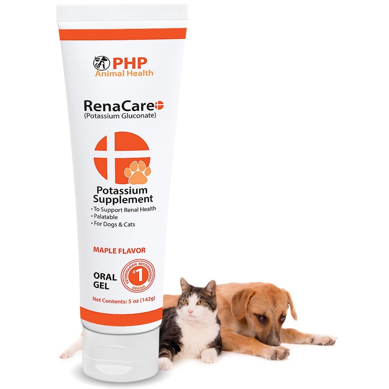 RenaCare K is for Renal K (Potassium Gluconate) Potassium Supplement Gel for Dogs and Cats, (5 oz) with Maple Flavor (Made in U.S.A) 5 oz