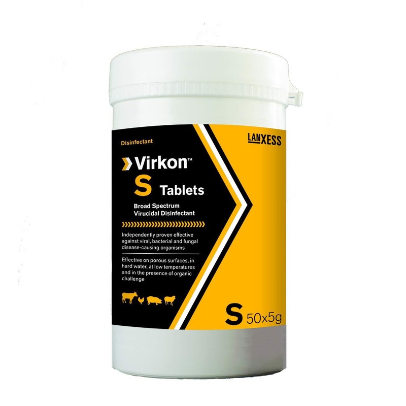 Virkon S Broad Spectrum Virucidal Disinfectant Tablets, Pack of 50