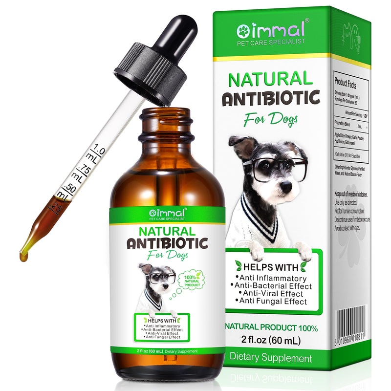 Antibiotics for Dogs, Dog Antibiotics, Dog Supplies Antibiotics, Natural Dog Antibiotics Supports Dog Allergy and Itch Relief, Dog Multivitamin for Pets-60ml / 2 Fl Oz DOG-2 Fl Oz (Pack of 1)