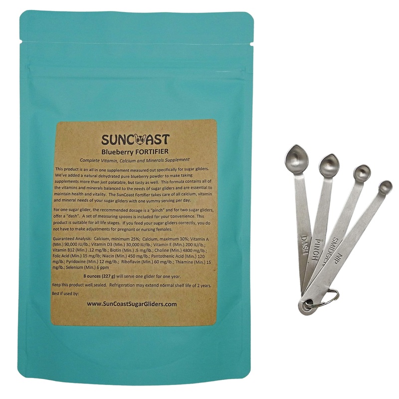 Blueberry Fortifier Complete Vitamins and Calcium with Free Stainless Steel Measuring Spoons