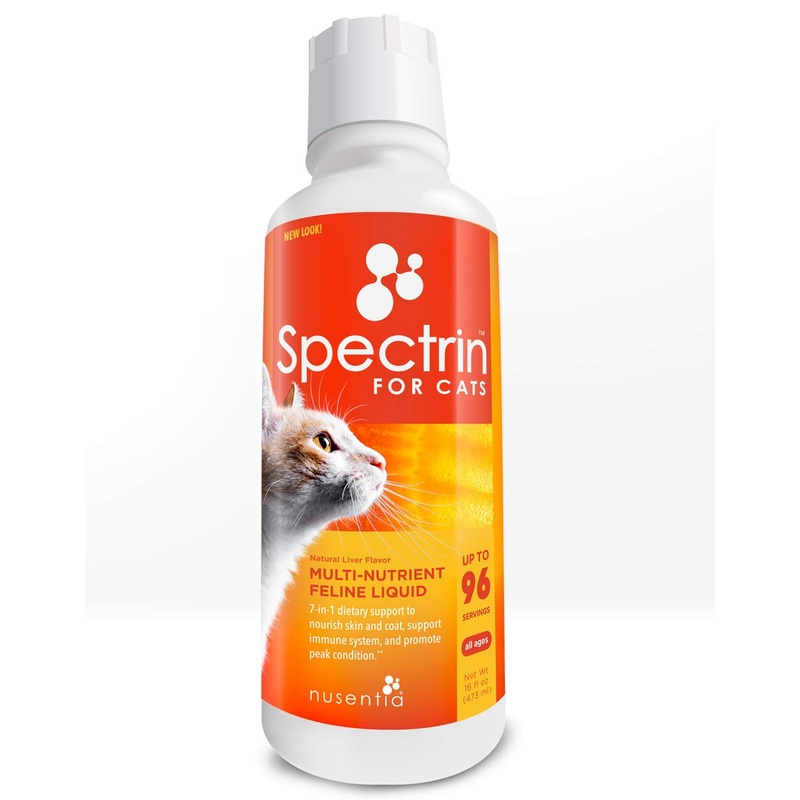 Cat Vitamins – Spectrin 16 OZ – Liquid Vitamin & Antioxidant Supplement for Cats – 96 doses
