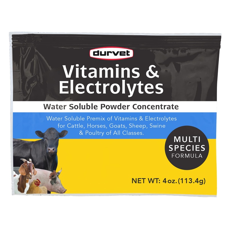Durvet Vitamins & Electrolytes Conc, 4 oz (113.4g)