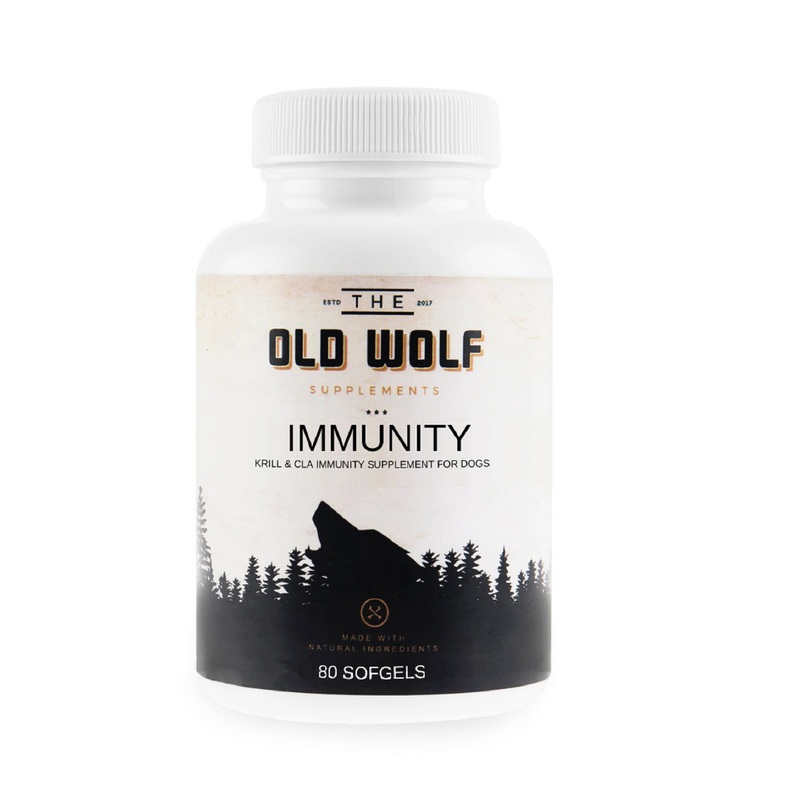 Immunity (Pack Leader) 8 in 1 Multivitamins: Essential Dog Vitamins, Probiotics for Dogs to Improve Overall Health, Vitamin for Skin & Coat and Immune Health – Krill & CLA 80 Soft Gels
