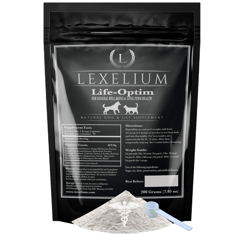 Life-Optim Terminal Illness Support Blend for Dogs and Cats | 100% Natural Supplement Powder | Designed to Extend and Improve Quality of Life | 200 Gram Powder Bag