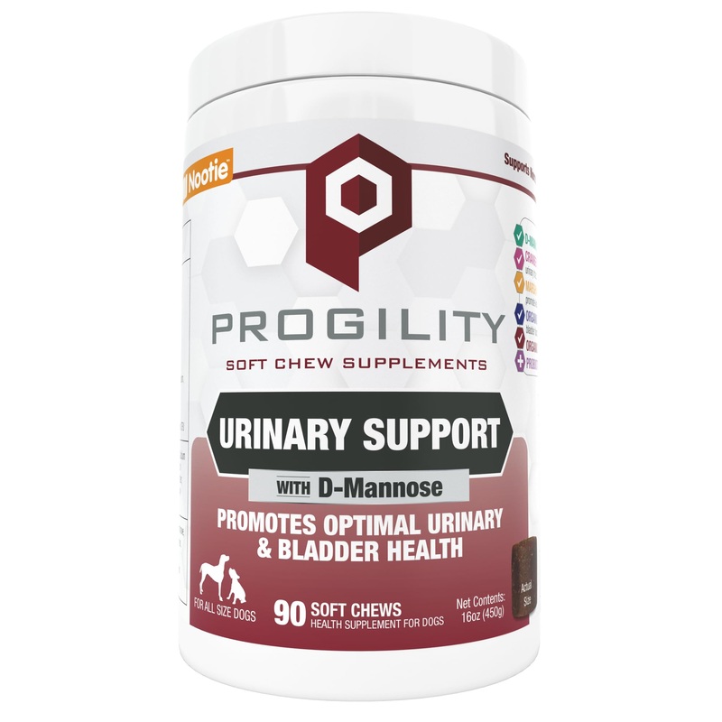 Nootie Progility Urinary Support Supplement for Dogs, Bladder Support and Urinary Tract Support for Dogs with Cranberry and D-Mannose, 90 Soft Chews per Container Urinary Support Chews (30lbs and Over)