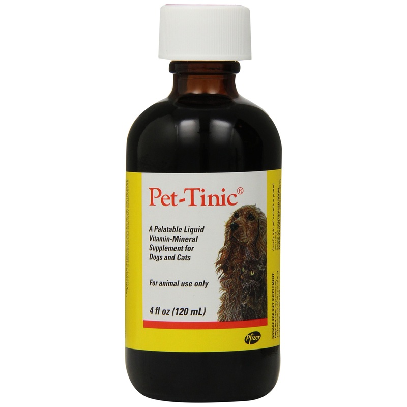 Pfizer Animal Pet-Tinic Vitamin-Mineral Supplement for Dogs and Cats, 4-Ounce