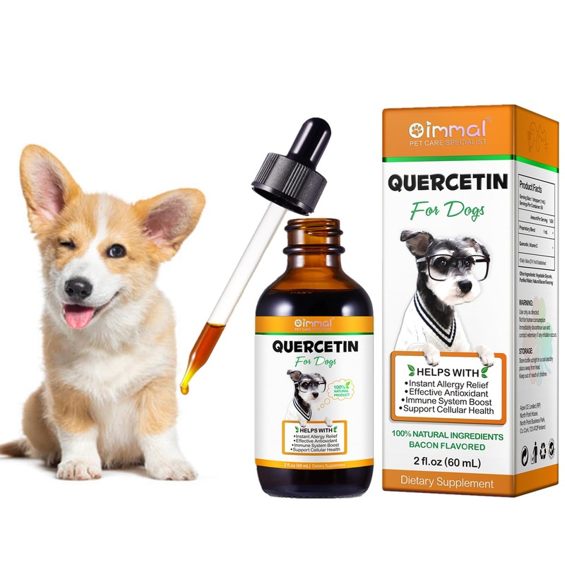 Quercetin for Dogs, Dogs Quercetin Supplement, Quercetin with Vitamin C for Dogs, Quercetin for Dogs Allergies, Support Balanced Immune System Anti Itch Support