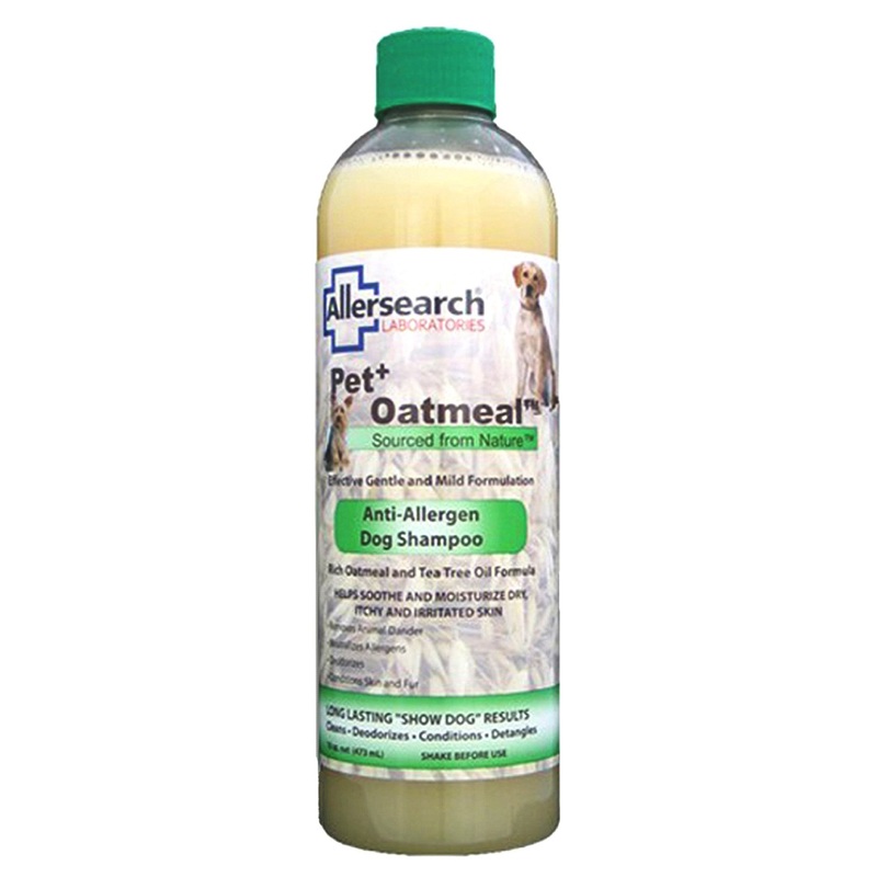 Allersearch Pet+ Oatmeal Anti-Allergen Dog Shampoo 16 oz