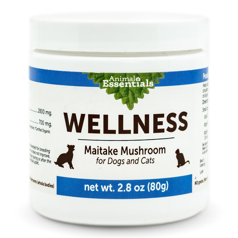 Animal Essentials Wellness Maitake Mushroom Supplement for Dogs & Cats – Healthy Immune Response, Supports Circulatory Function, Critical Immune Defense, Mushroom Powder Extract – 2.8 Oz (Pack of 1)