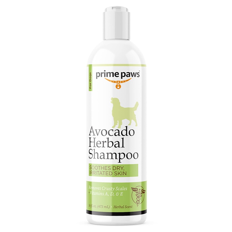Avocado Herbal Shampoo for Dogs – Nourishing Dog Shampoo for Itchy Skin Helps Reduce Shedding – Address Dandruff & Exfoliate Dry Skin – Moisturizing Formula Soothes Irritated Skin – 16 Oz.