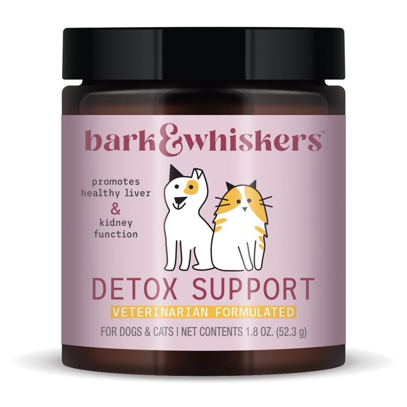 Bark & Whiskers Detox Support for Dogs & Cats, 1.8 Oz. (52.3 g), Promotes Healthy Liver & Kidney Function, Veterinarian Formulated, Non-GMO, Dr. Mercola