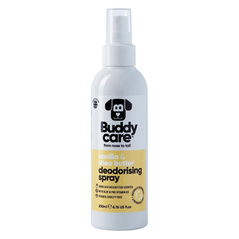 Dog Deodorising Spray – Deodorising Spray for Dogs – With Aloe Vera and Pro Vitamin B5 (Vanilla & Shea Butter, 200ml)