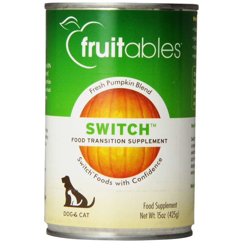 Fruitables 953005 Fruitables Switch Food Transition Pumpkin Supplement For Pets, 15-Ounce