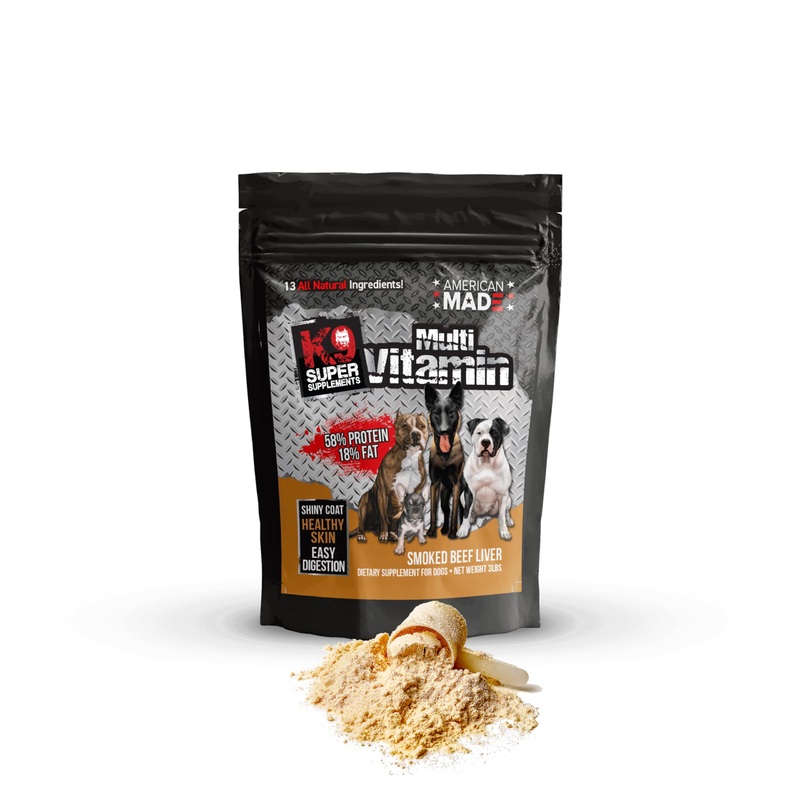 K9 Multivitamin, Nutrient-Dense Pet Supplement, Boosts Immunity, Muscle Growth, Digestion, Coat Health (3Lbs) 3Lbs