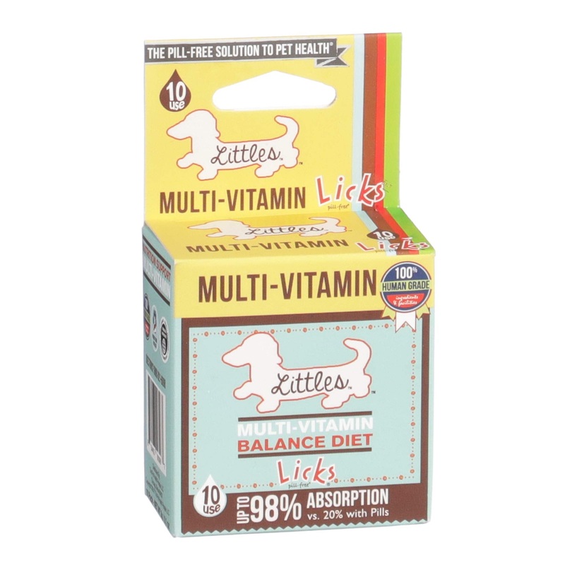 Licks Pill-Free Small Breed Dog Multivitamin – Dog Supplement with Vitamin C, D, and Calcium – Multivitamin Pet Supplies – Gel Packets – 10 Use