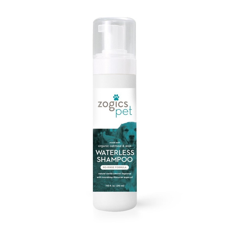 No Rinse Waterless Shampoo  Foaming Cleanser Pet Shampoo, Cruelty-Free and Nontoxic, Hypoallergenic Dog Shampoo Formula Made with Organic Oatmeal, Aloe, and Argan Oil (7.10oz) 7.1 oz