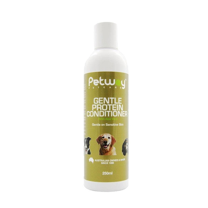 Petcare Gentle Protein Conditioner with Aloe Vera, Dog Conditioner for Healthy Shiny Coat, Dog Hair Detangling Conditioner, Natural Moisturizing Leave in Conditioner for Dogs, 250ml