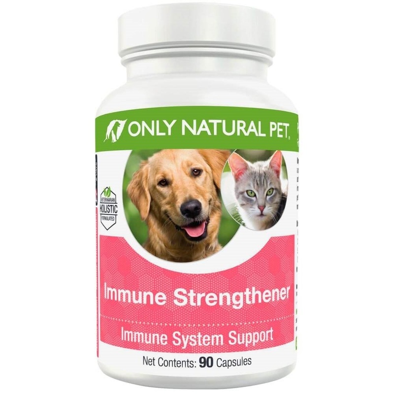 Only Natural Pet Immune System Strengthener Supplement for Dogs – Boost Healthy Cellular, Digestive, & Liver Function – Multivitamin Beta-Glucan & Antioxidant – 90 Capsules