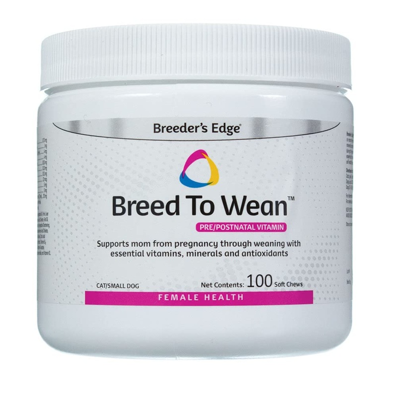 Revival Animal Health Breeder’s Edge Breed to Wean Pre/Postnatal Vitamin for Cats/Small Dogs- 100 ct
