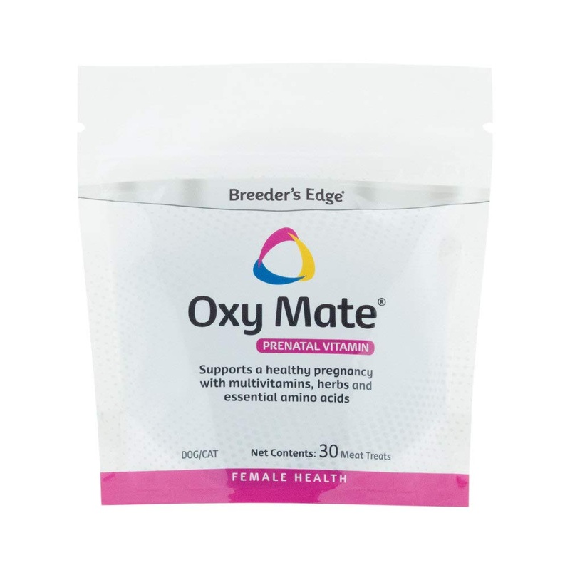 Revival Animal Health Breeder’s Edge Oxy Mate – Prenatal Supplement for Dogs & Cats – 30ct Meat Treats