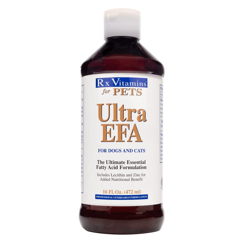 Rx Vitamins for Pets Ultra EFA for Dogs & Cats – Veterinary Essential Fatty Acid Formula – Help Joint Pain & Stiffness – 16 fl. oz. Orange