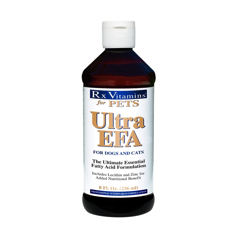 Rx Vitamins for Pets Ultra EFA for Dogs & Cats – Veterinary Essential Fatty Acid Formula – Help Joint Pain & Stiffness – 8 fl. oz. Orange