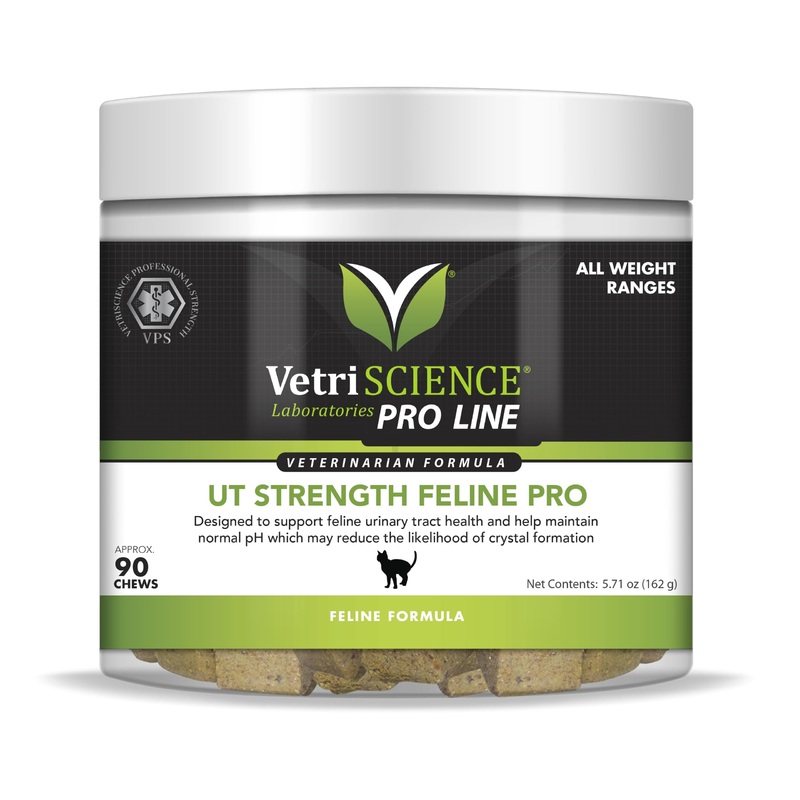 VetriScience UT Strength Feline Pro – Urinary Tract Support for Cats – Feline Urinary & Bladder Health Support Formula – Aids Healthy pH Balance & Urinary Wellness – 90 Chews