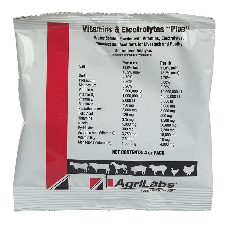 Vitamins & Electrolytes Plus 4oz by Agrilabs