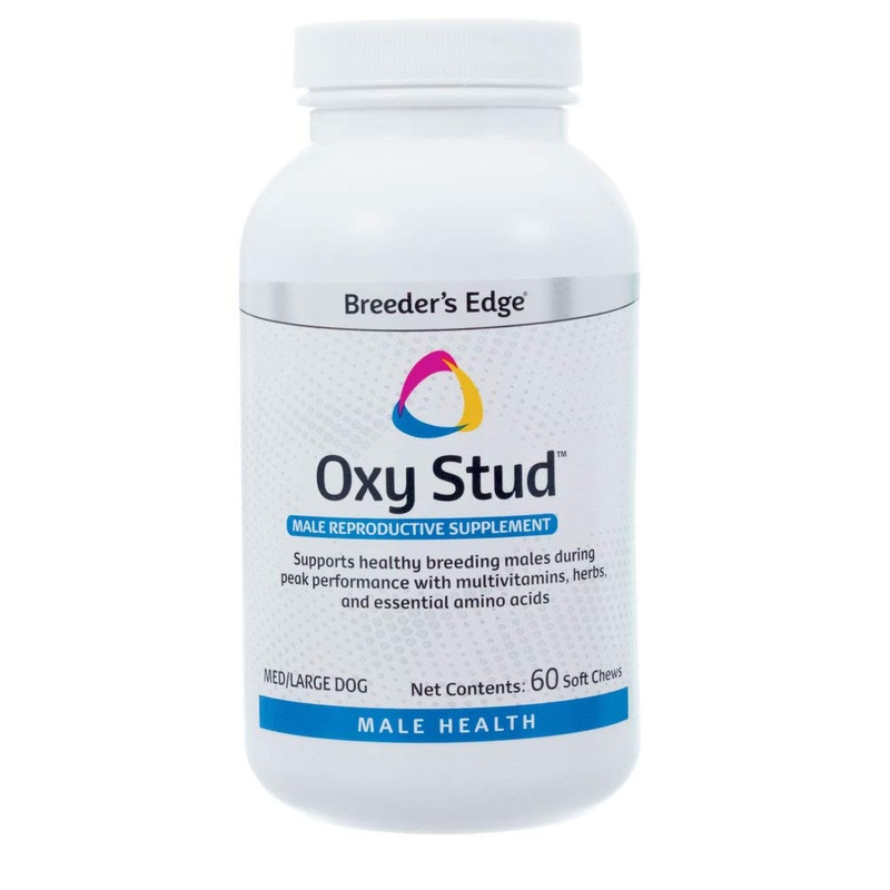 Breeder’s Edge Oxy Stud- Male Performance Supplement- for Medium & Large Dogs- 60ct Soft Chews