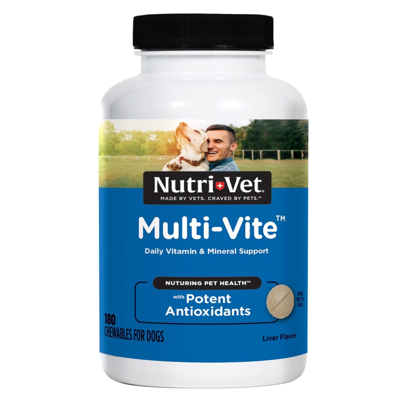 Nutri-Vet Multi-Vite Chewables for Adult Dogs | Formulated with Vitamins & Minerals to Support Balanced Diet | 180 Count 180 ct