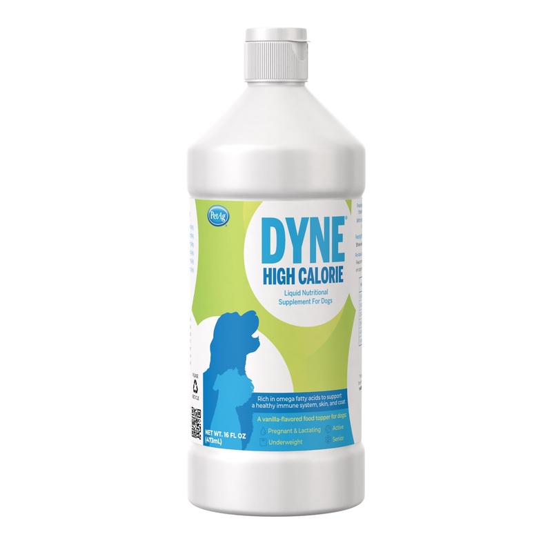 Pet-Ag Dyne High Calorie Liquid Nutritional Supplement for Dogs & Puppies 8 Weeks and Older – 16 oz – Supports Performance and Endurance – Sweet Vanilla Flavor 1