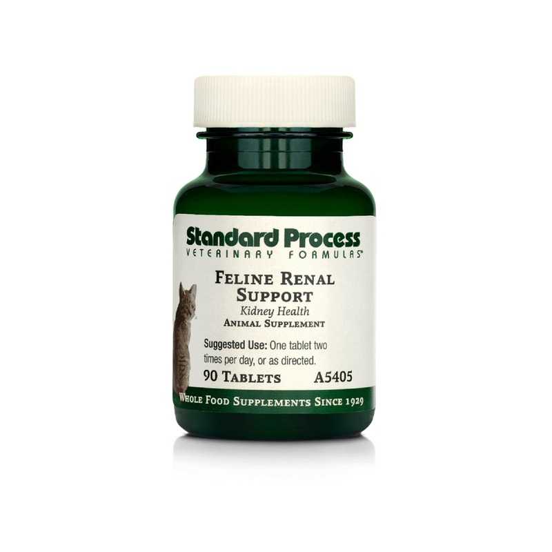 Standard Process Feline Renal Support – Cat Supplement to Support Kidney & Urinary Health – Cat Supplies with Whole Food Ingredients – Feline Supplement for Kidney Function Support – 90 Tablets