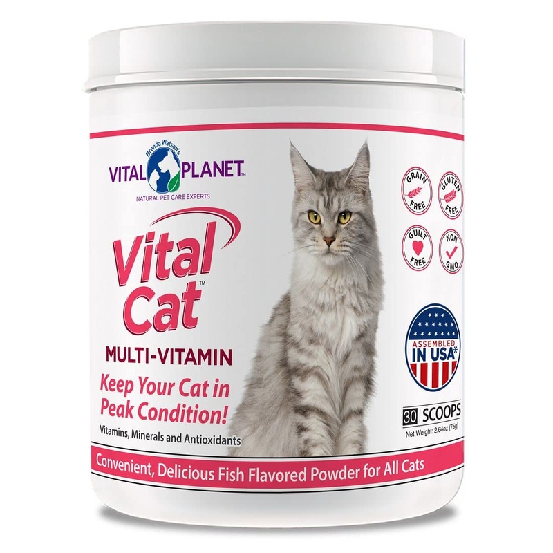 Vital Planet – Vital Cat Multi Vitamin Mineral and Antioxidant Powder for Cats 75 Gram 30 Servings