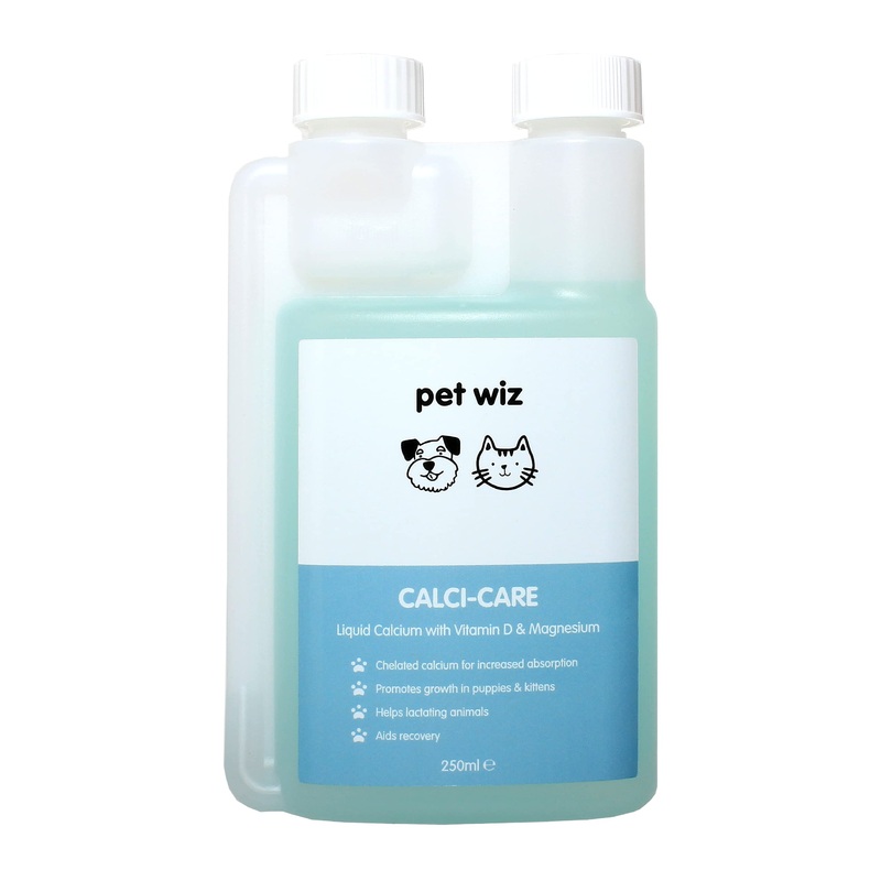 Calci-Care – Liquid Calcium with Vitamin D & Magnesium – Complementary Feed for Dogs, Cats & Small Animals