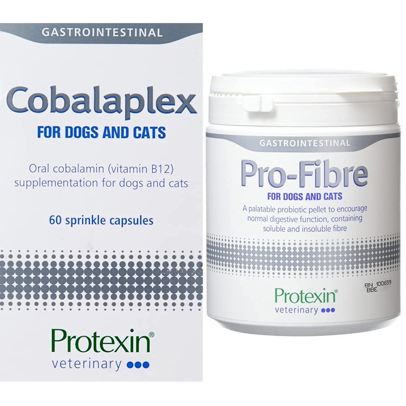 Cobalaplex Chicken Flavoured Capsules, 60-Count & Pro-Fibre for Dogs and Cats, 500g + Pro-Fibre for Dogs and Cats, 500g