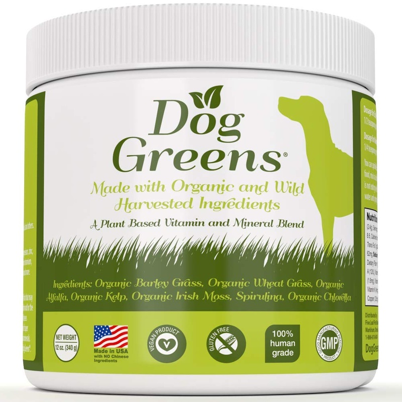 Dog Greens- Organic and Wild Harvested Vitamin and Mineral Supplement for Dogs – Add to Home Made Dog Food, RAW Food or Kibble 1 Pack