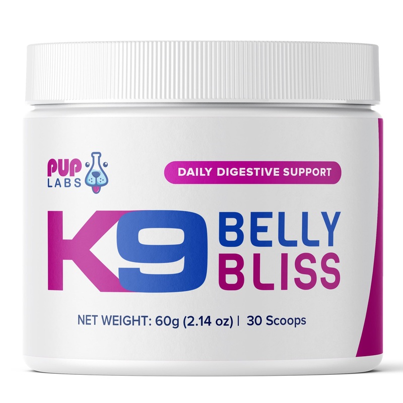 K9 Belly Bliss – Daily Digestive Support – Custom-Formulated Prebiotic for Dogs – Topper for Dry and Wet Food, 30 Scoops, 2.14 oz 1 Pack