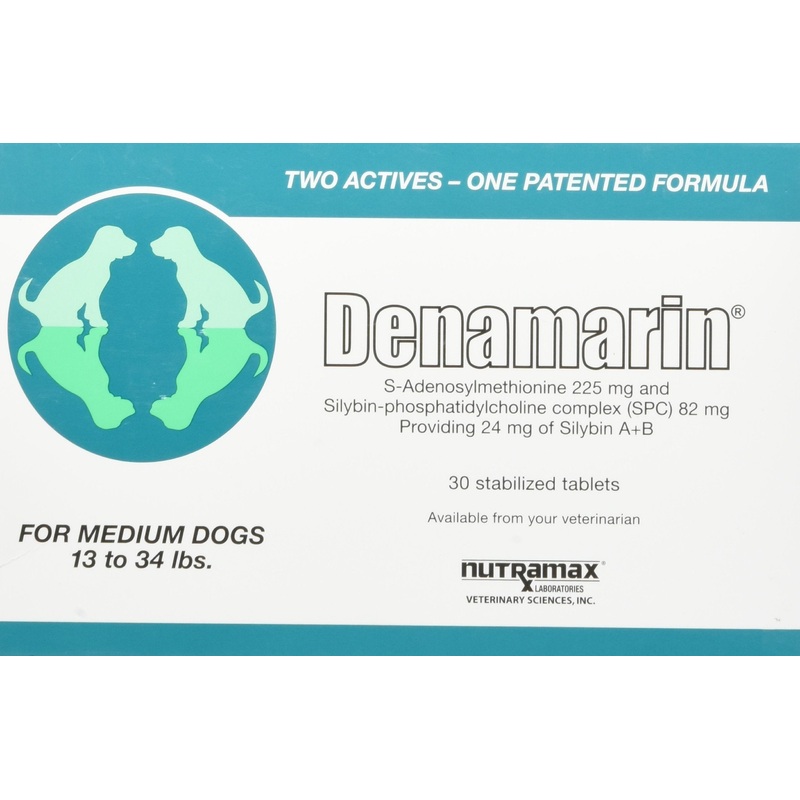 Nutramax Denamarin Tablets for Cats and Dogs Medium Dog (13-34 lbs) 30