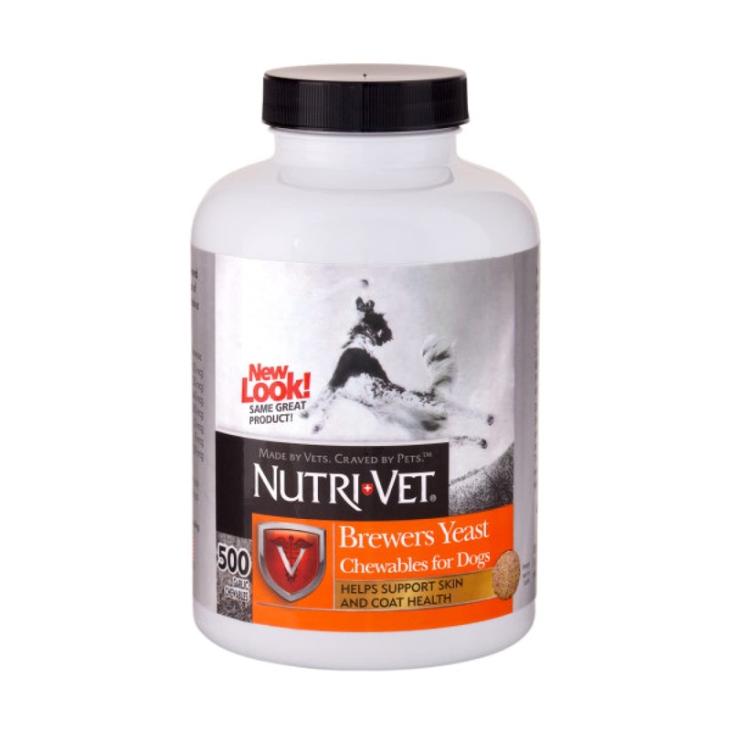 Nutri-Vet Brewers Yeast with Garlic Chewables, 500 Count 500-Count
