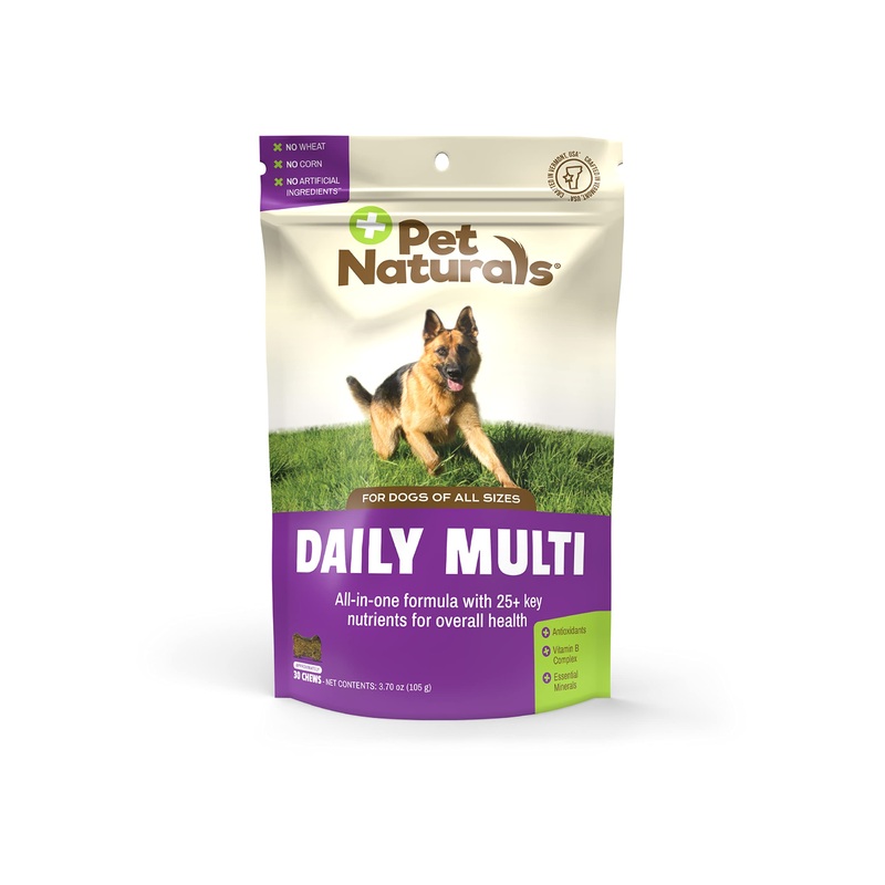 Pet Naturals Daily Multivitamin for Dogs – Yummy Chews with Amino Acids, and Antioxidants – Supports Energy, Metabolic Function and Pet Wellness 30 Chews