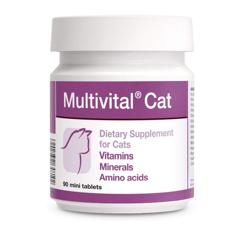 PETS Dolfos Multivital Cat 90 Mini Tablets Vitamins Minerals Amino acids Including Taurine for Cats