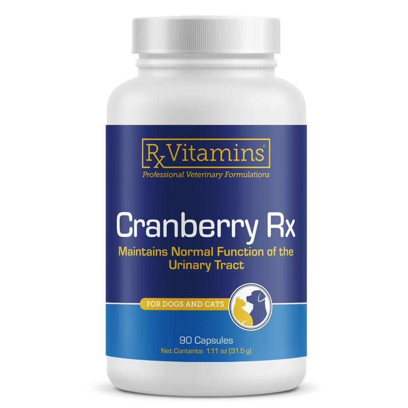 RX Vitamins Cranberry Capsules – Cranberry Supplement for Dogs and Cats – Supports for Urinary Tract Health and Bladder Health – Cat UTI Remedy and Dog UTI Prevention – Boost Immune Support – 90 count