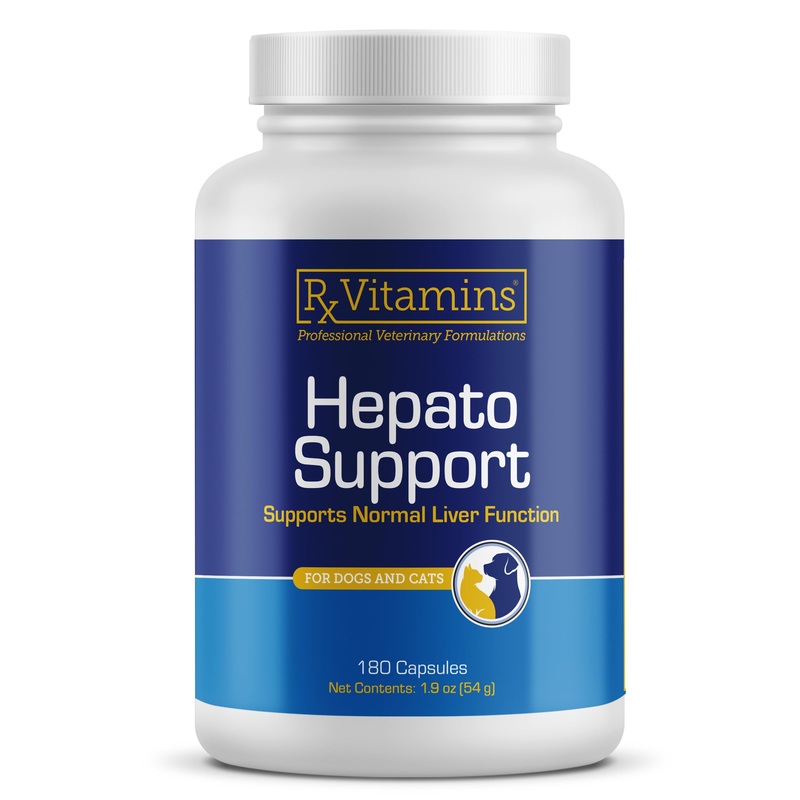 Rx Vitamins Hepato Support for Dogs & Cats – Liver Support Supplement with Milk Thistle for Dogs and Cats – Hepatic Dog Supplement Enriched with Vitamin B Complex – 180 capsules